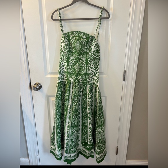 NWT FARM Rio Green Patterned Dress - Picture 2 of 4